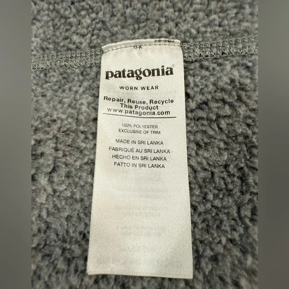 Patagonia Men’s Better Sweater Fleece Jacket – Medium – Gray (Stonewash) - Picture 5 of 16